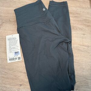 Lululemon Athletica Ribbed High-Rise Pants in Blue